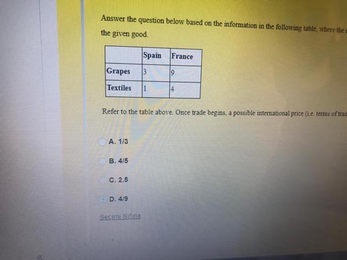 Solved Answer the question below based on the information in | Chegg.com