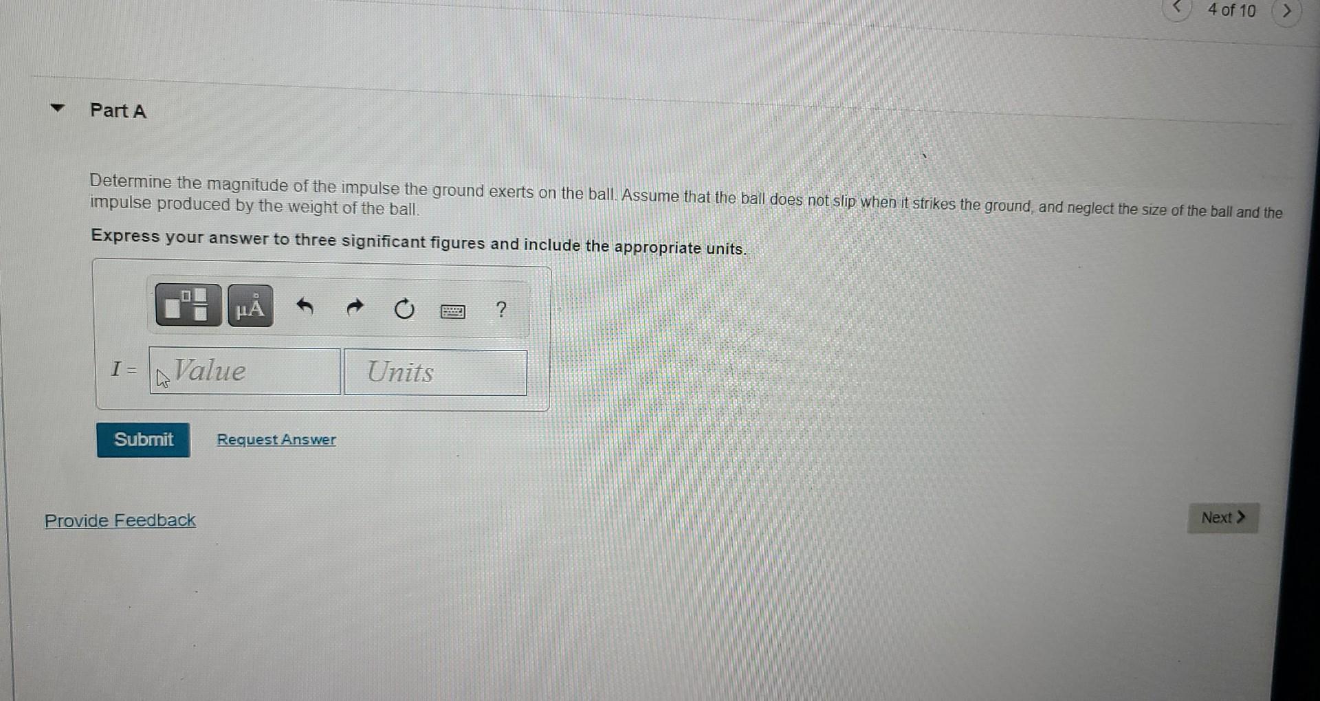 Solved The 0.5kg ball strikes the rough ground and rebounds