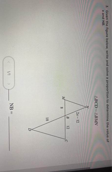 Solved 3. Given The Figure Below, Write And Solve A | Chegg.com