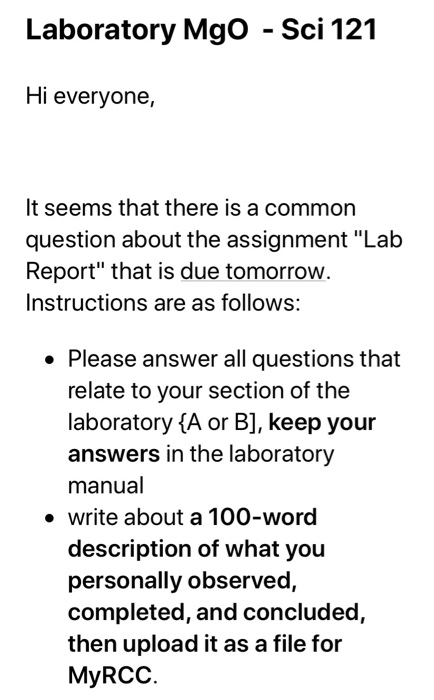 Solved Report Sheet Lab Moles And Chemical Formulas 11 Chegg Com