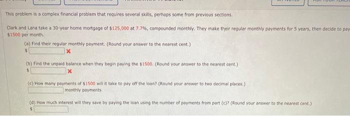Solved This problem is a complex financial problem that | Chegg.com