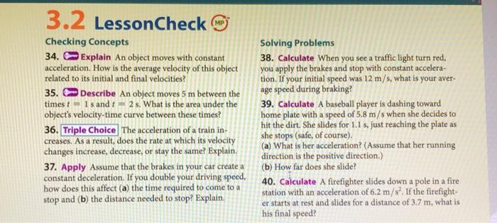 Solved 3.2 LessonCheck DE Checking Concepts 34. Explain An | Chegg.com