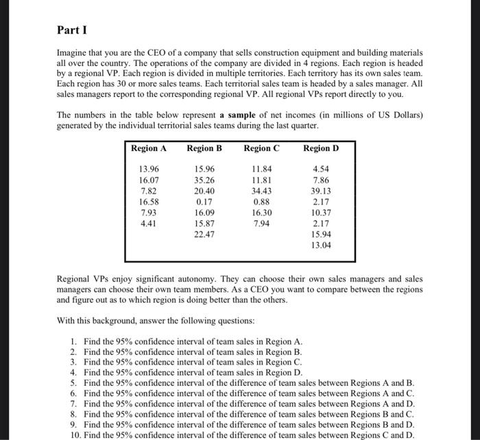 Solved Part 1 Imagine that you are the CEO of a company that | Chegg.com