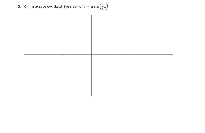 Solved 4. On the axes below, sketch the graph of | Chegg.com