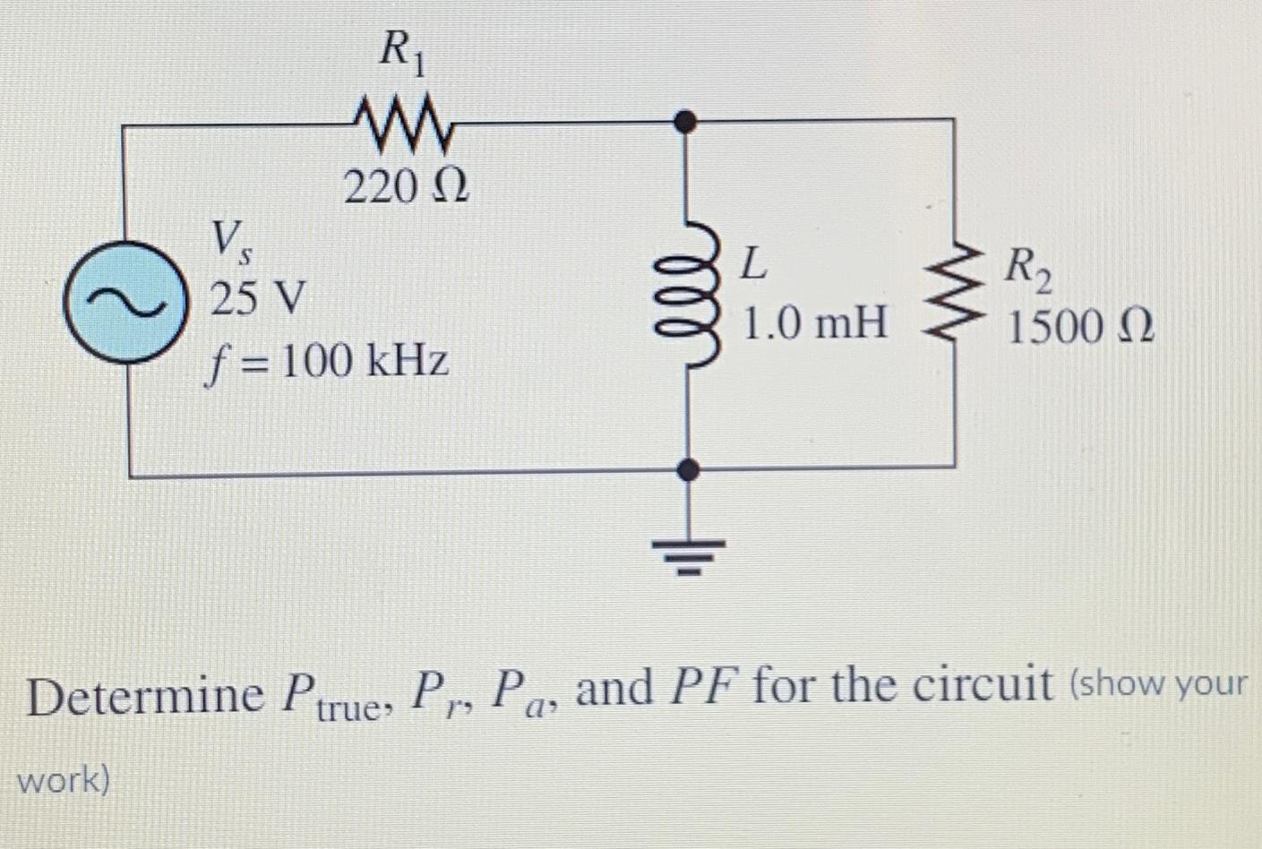 Solved Determine Ptrue ,Pr,Pa, ﻿and PF ﻿for the circuit | Chegg.com