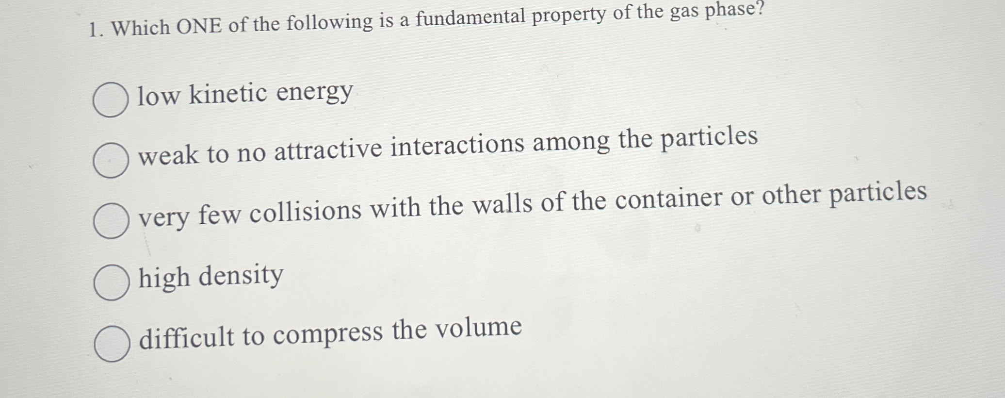 Solved Which ONE of the following is a fundamental property | Chegg.com