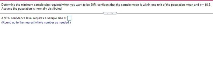 Solved Determine the minimum sample size required when you | Chegg.com