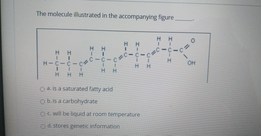 Solved The molecule illustrated in the accompanying figure | Chegg.com