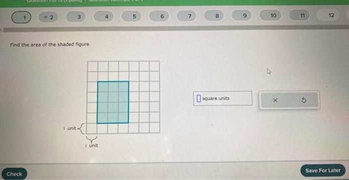 find the area of the shaded figure