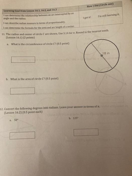 Solved How I Did (Circle one) I'm still learning it. I got | Chegg.com