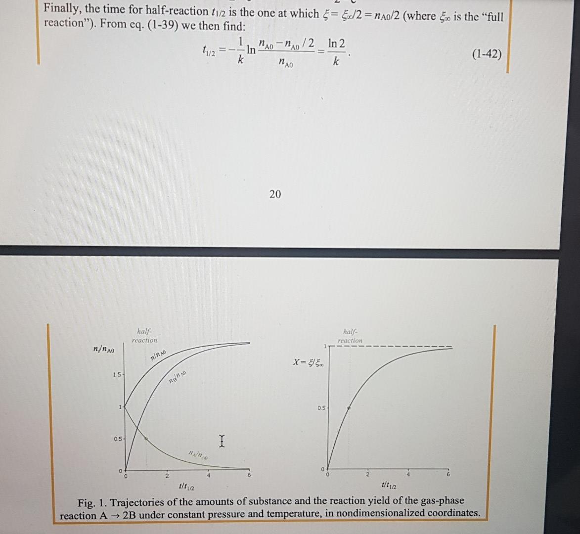 Solved Example 1-1. Consider the elementary reaction A + 2B | Chegg.com