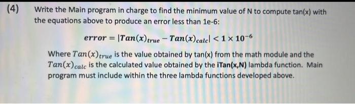 (3) Write The Python- 3 Lambda Function To Compute: | Chegg.com