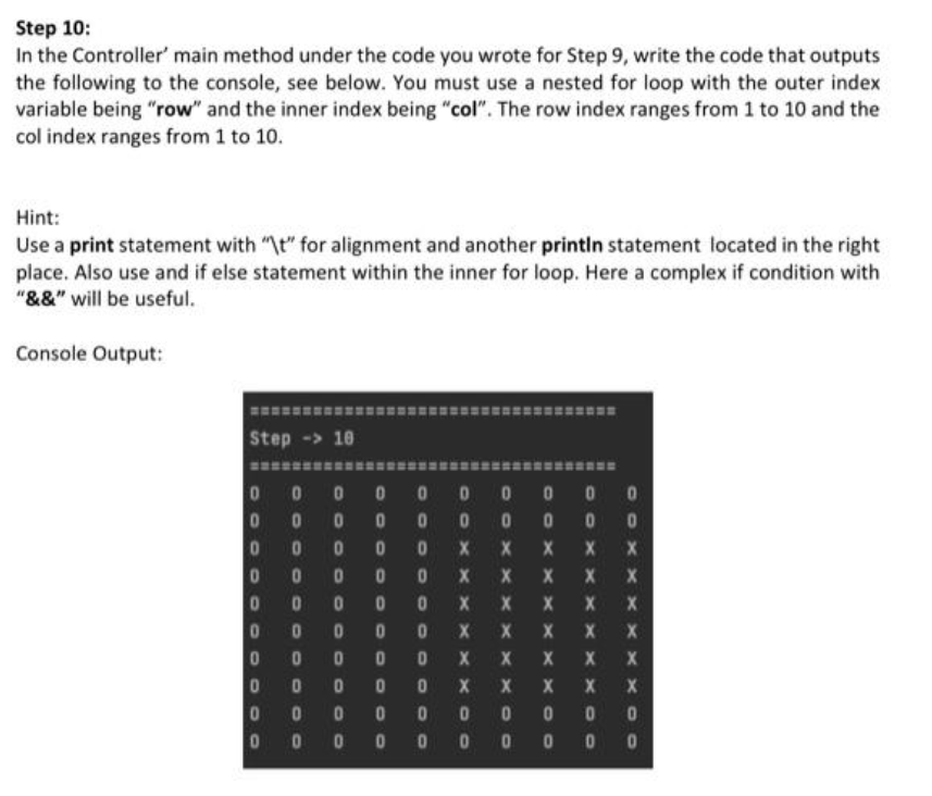 Solved Step 10:In the Controller' main method under the code | Chegg.com