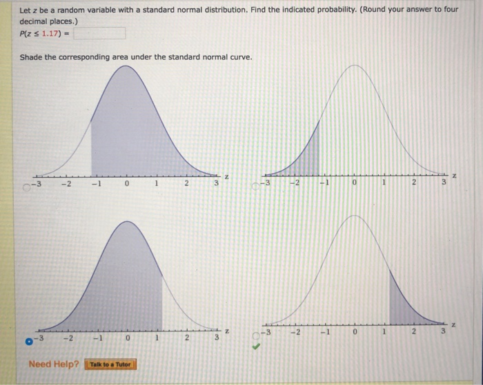 Solved Let z be a random variable with a standard normal | Chegg.com