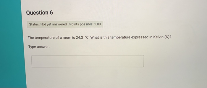 Solved Question 6 Status: Not yet answered | Points | Chegg.com