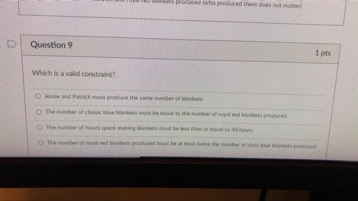 Solved Use the following for questions 7-9 Jessie and her | Chegg.com