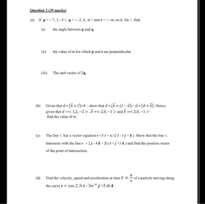 Solved Question 3 39 Marks A If P Q And R Find Th Chegg Com