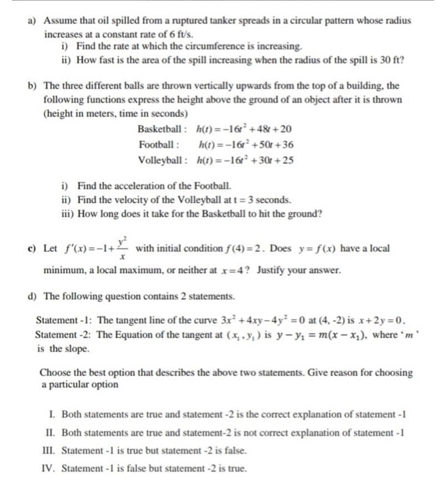 A Assume That Oil Spilled From A Ruptured Tanker Chegg A Assume That Oil Spilled From A Ruptured Tanker Chegg
