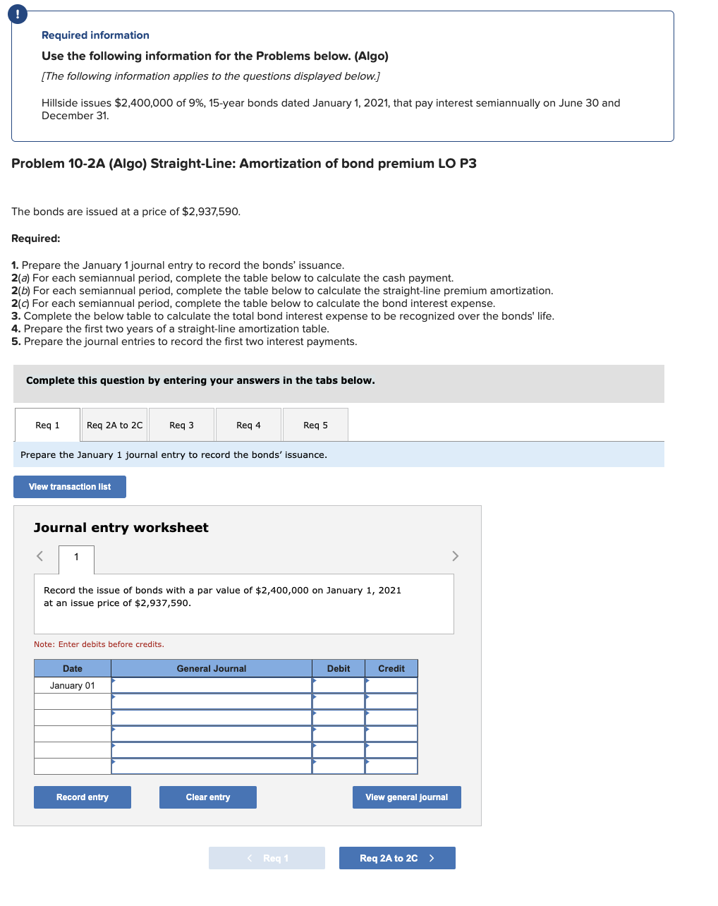 Solved Use the following information for the Problems below. | Chegg.com