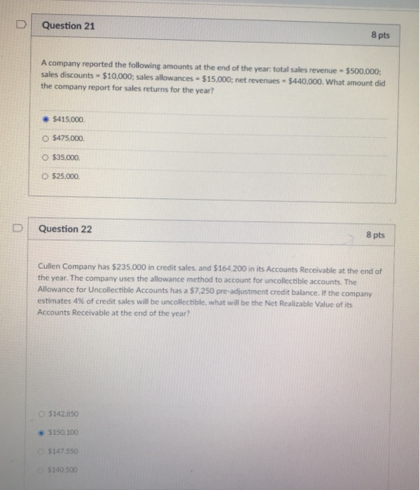 Solved D Question 19 8 pts Which of the following is | Chegg.com
