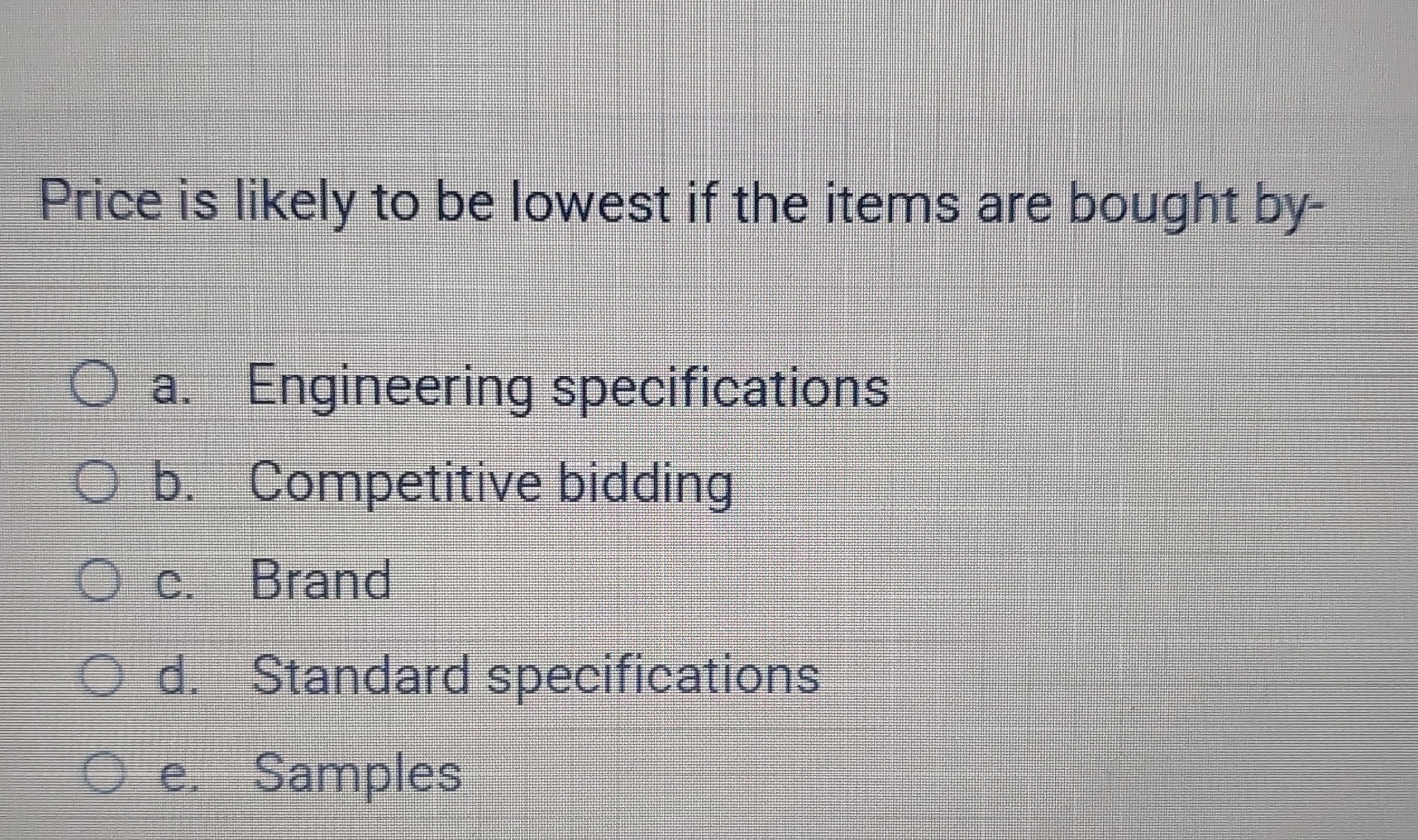 Solved Price is likely to be lowest if the items are bought | Chegg.com