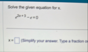 Solved Solve the given equation for | Chegg.com