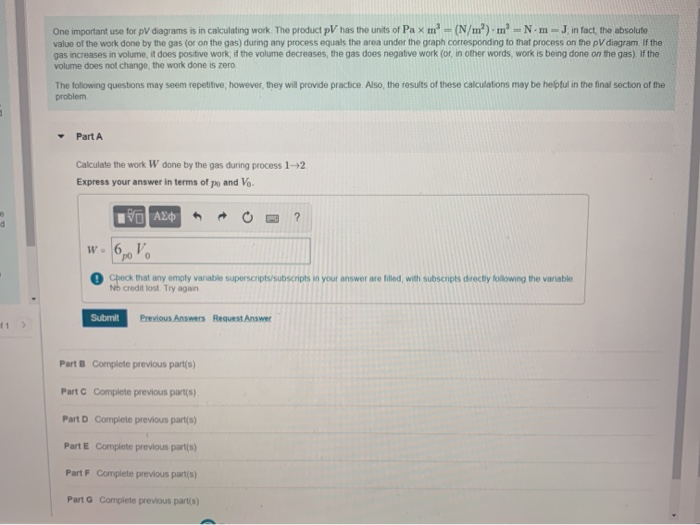 Solved One Important Use For Pv Diagrams Is In Calculatin Chegg Com