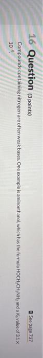 Solved 16 Question 3 Points See Page 737 Compounds Chegg