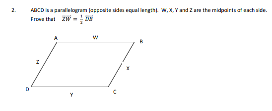 Solved ABCD is a parallelogram (opposite sides equal | Chegg.com