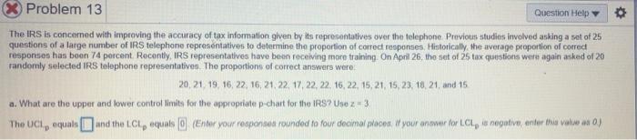 Solved Problem 13 Question Help The IRS is concerned with | Chegg.com
