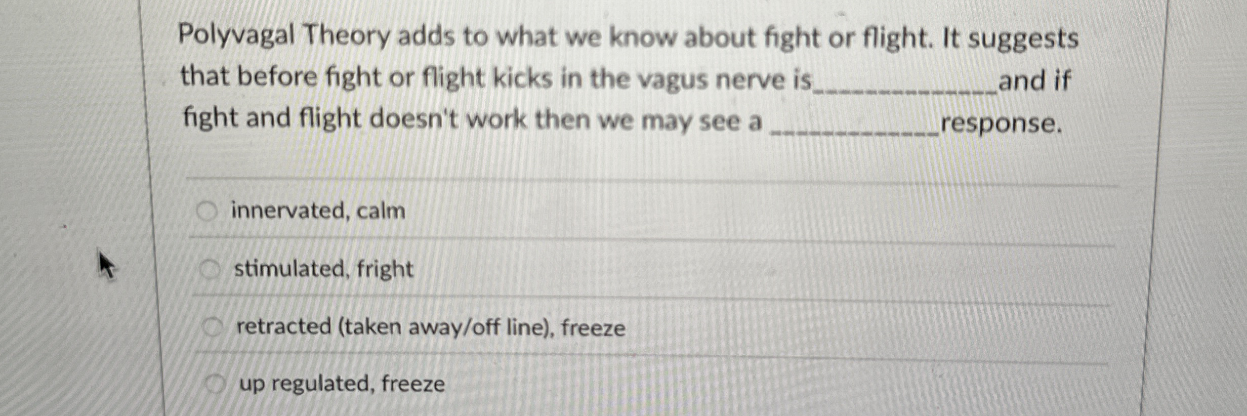 High Quality SOLUTION Polyvagal Theory adds to what we know about fight ...