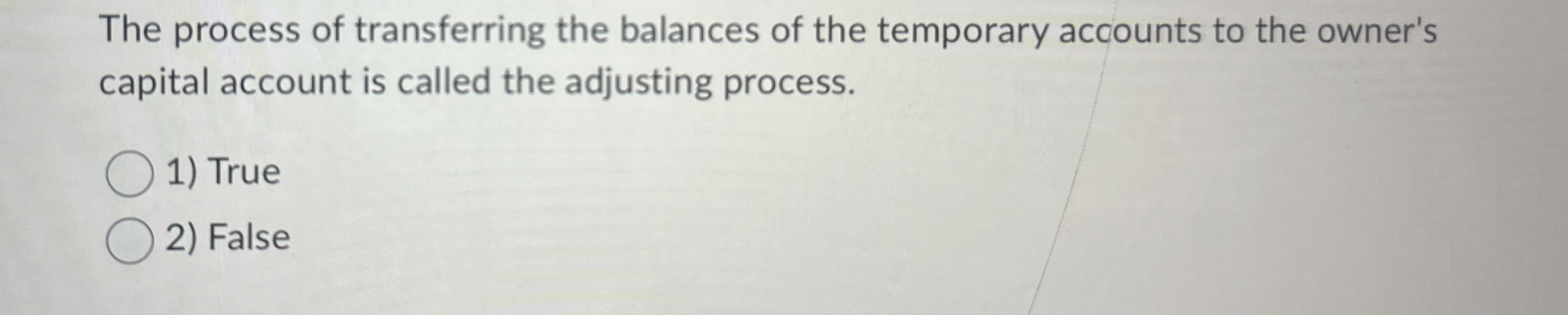 Solved The process of transferring the balances of the | Chegg.com