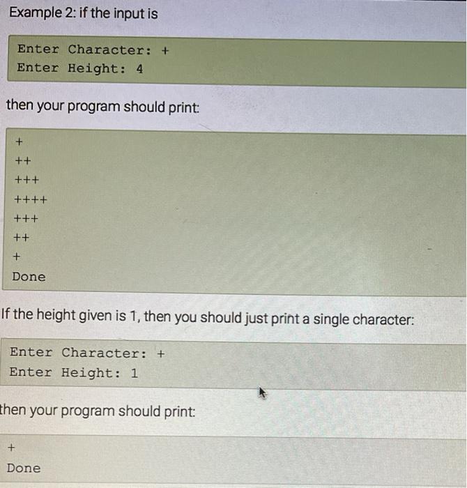 Solved Write a program that outputs the below triangle. The | Chegg.com
