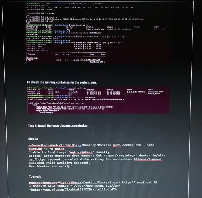 Solved Docker container Lab Objectives Docker is a developer | Chegg.com