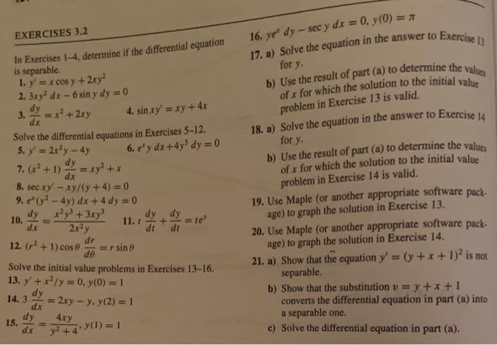 Solved Exercises 3 2 In Exercises 1 4 Determine If The