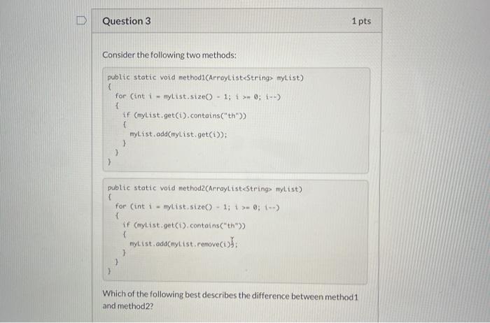 Solved Question 1 1 pts Which of the following best | Chegg.com
