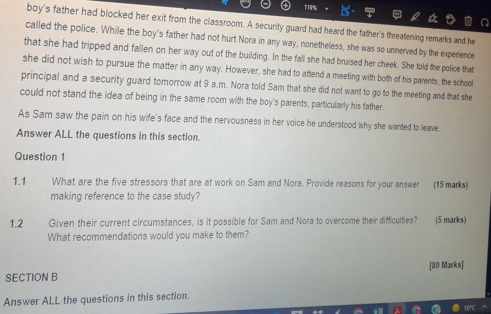 Solved 119% Carefully read the scenario below and answer the | Chegg.com