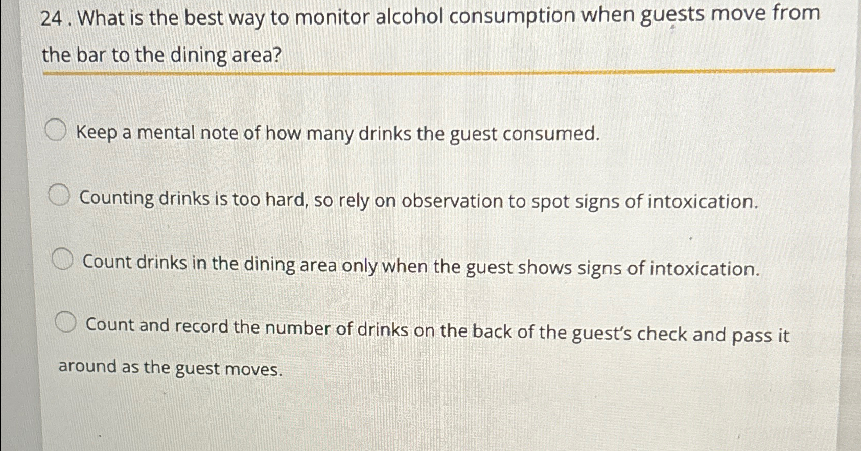 Solved What is the best way to monitor alcohol consumption
