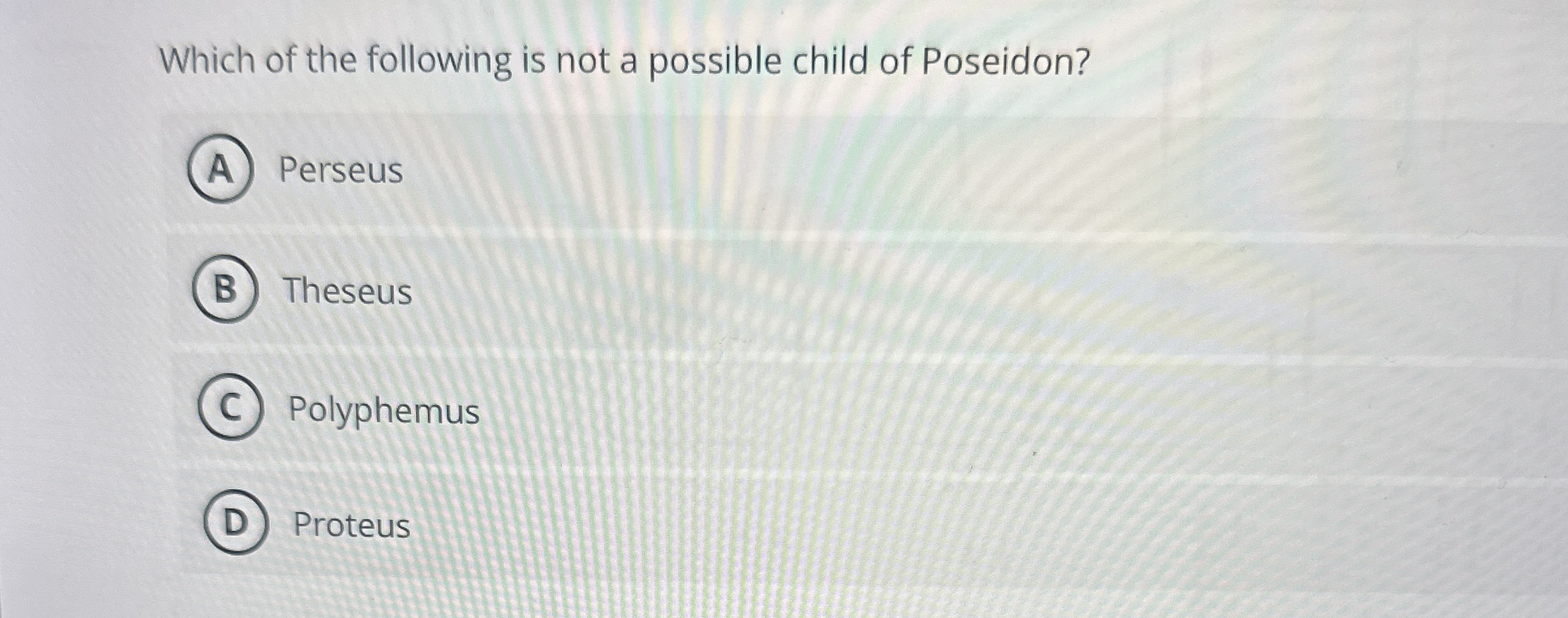Solved Which of the following is not a possible child of | Chegg.com