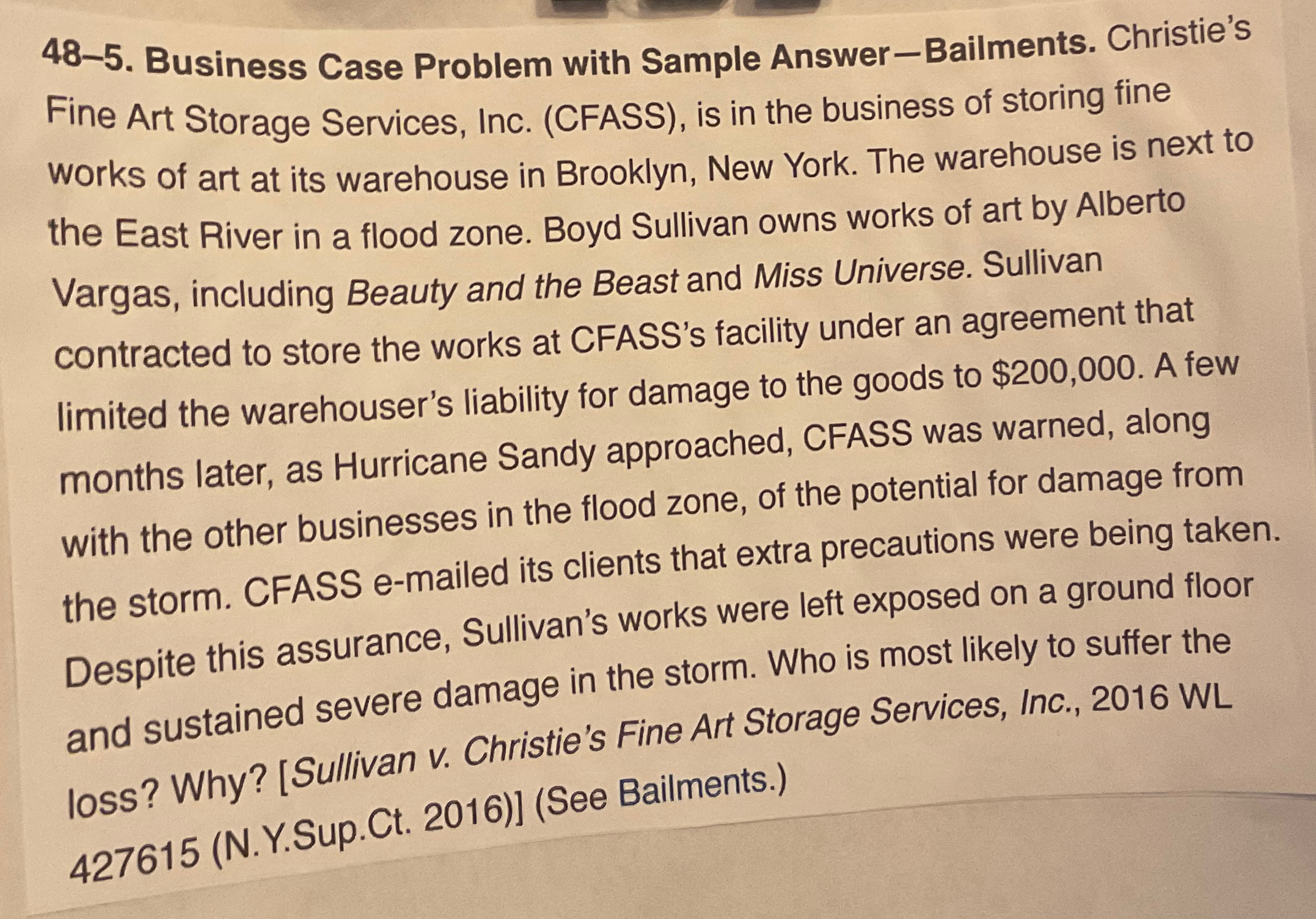 Solved 48-5. ﻿Business Case Problem with Sample | Chegg.com