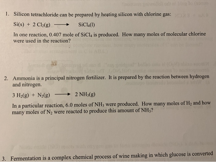 1 Silicon Tetrachloride Can Be Prepared Heating Chegg 