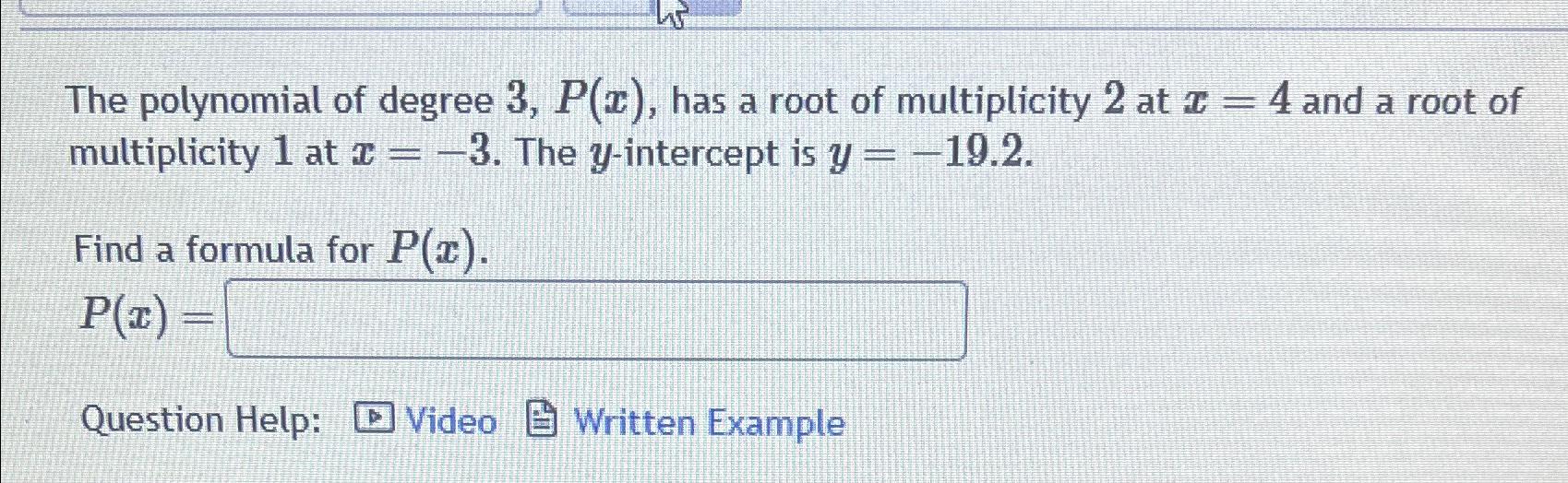 Solved The Polynomial Of Degree 3px ﻿has A Root Of 1433