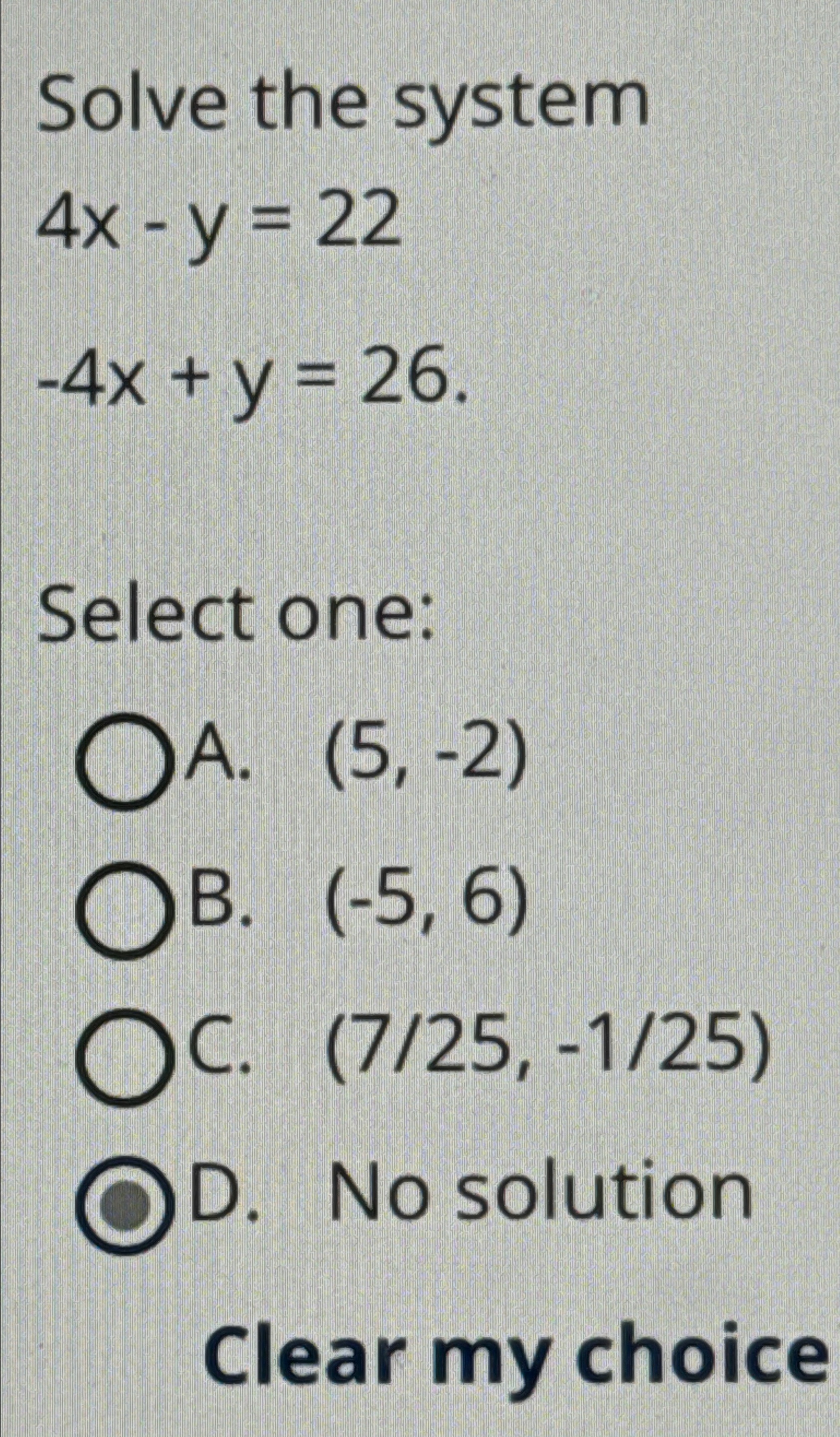 solved-solve-the-system4x-y-22-4x-y-26select-chegg