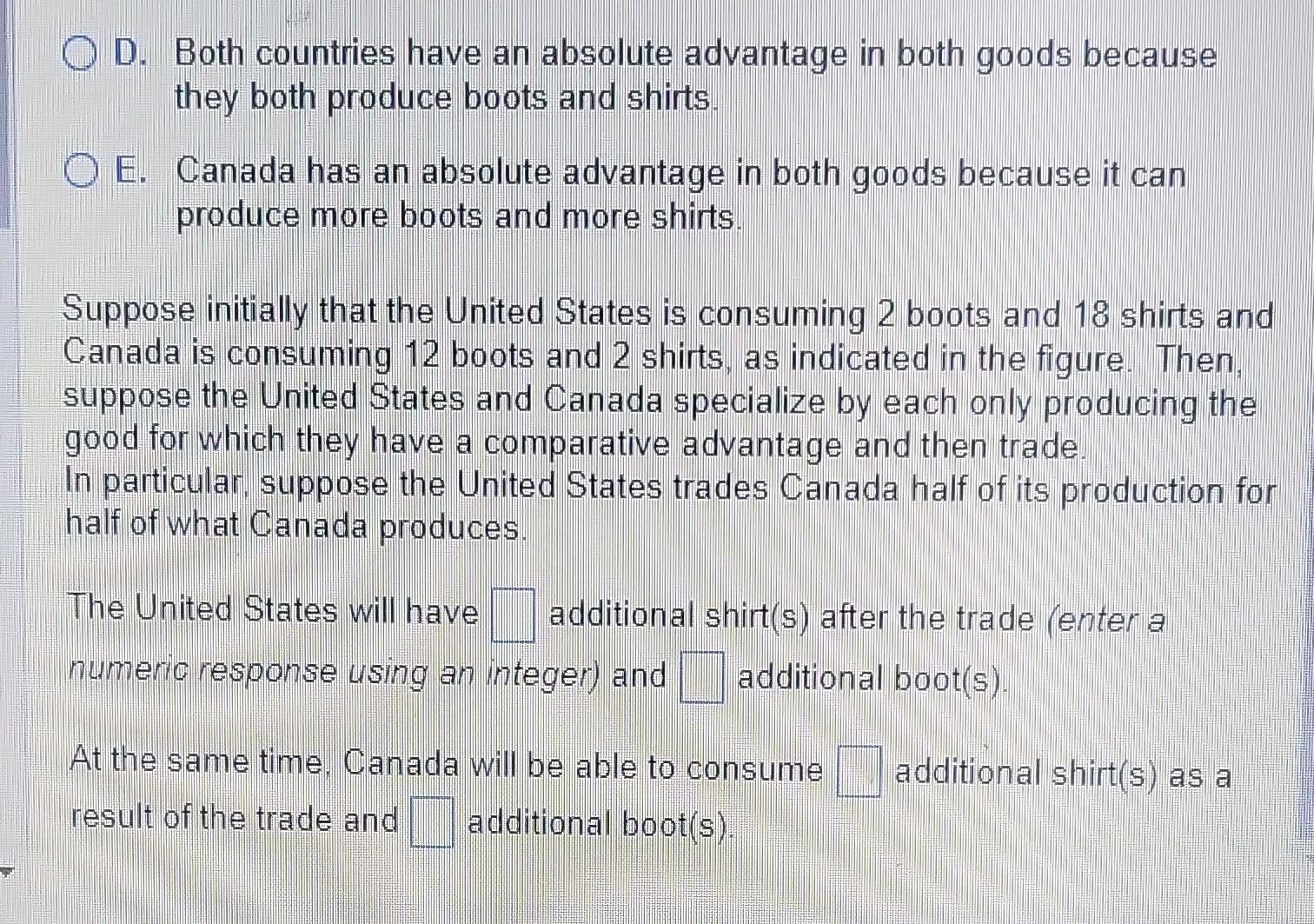 Solved Using the same amount of resources, the United States | Chegg.com