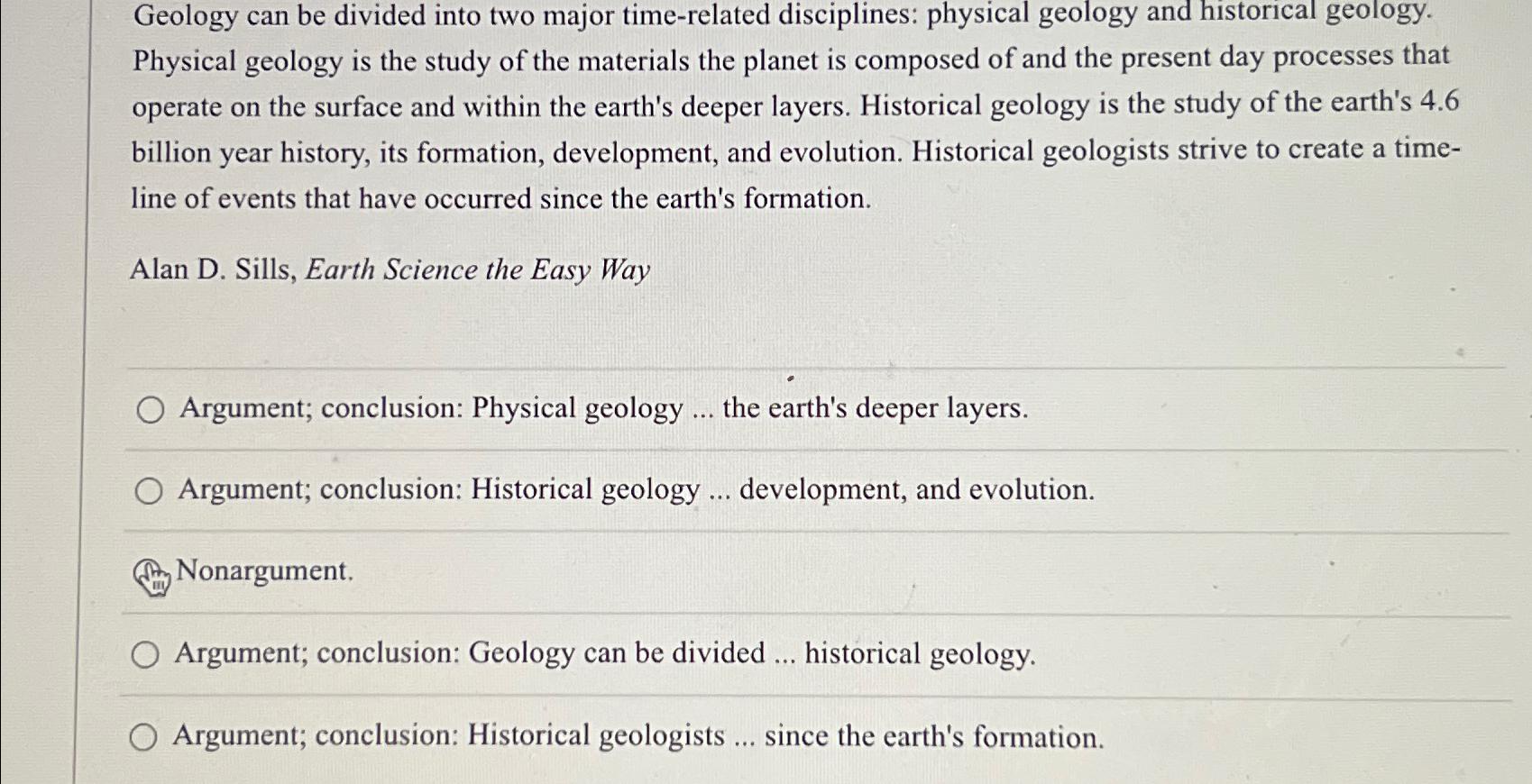 Solved Geology Can Be Divided Into Two Major Time-related | Chegg.com