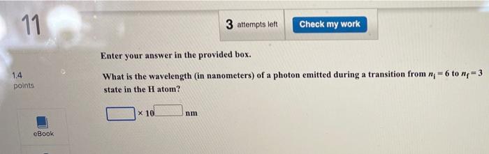 Solved 11 3 attempts left Check my work Enter your answer in | Chegg.com