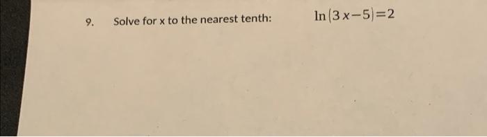 5x 2 2x 5 0 to the nearest tenth