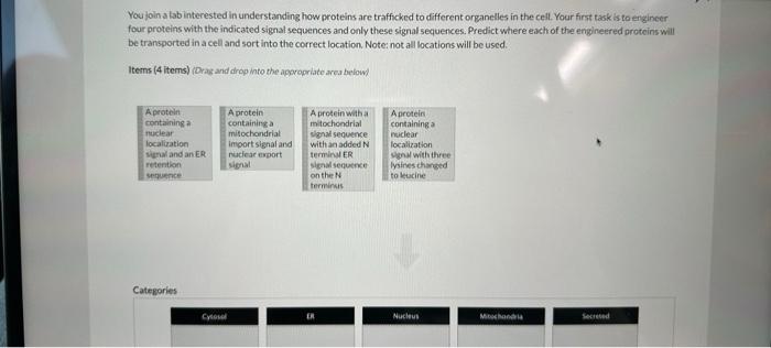 Solved You join a lab interested in understanding how | Chegg.com