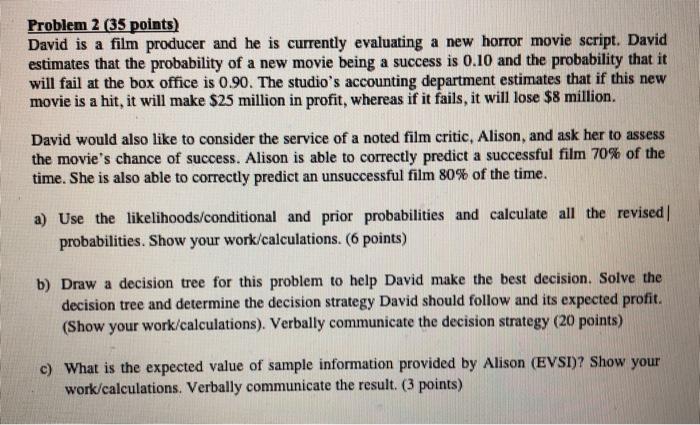 movie producer working