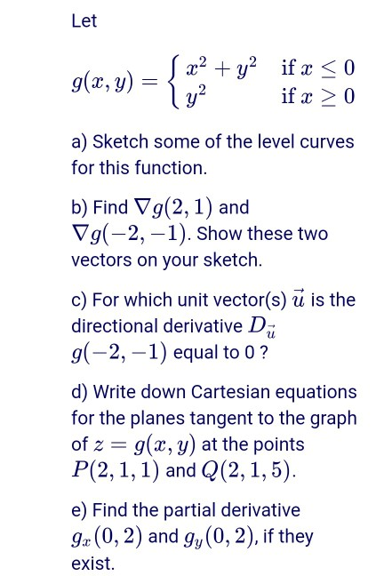 Solved Let G X Y S X2 Y2 If X 0 Ly If X 0 A Chegg Com